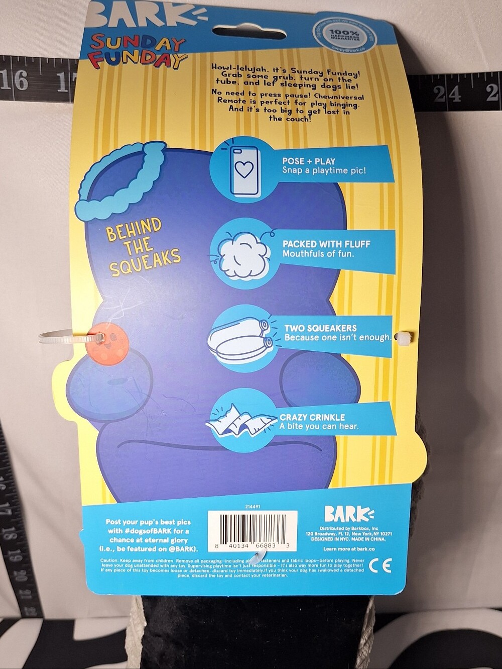 NWT Bark Big Burp Slurp & Chewinversal Remote Dog Toys - Picture 11 of 12